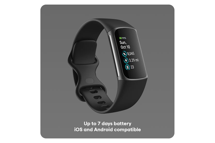 Fitbit Charge 5 Tracker | Black & Graphite Fitbit Charge 5 Tracker | Black & Graphite