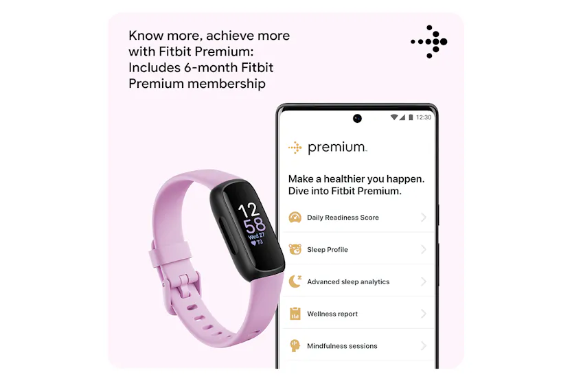Fitbit Inspire 3 Fitness Tracker | Lilac Bliss Fitbit Inspire 3 Fitness Tracker | Lilac Bliss