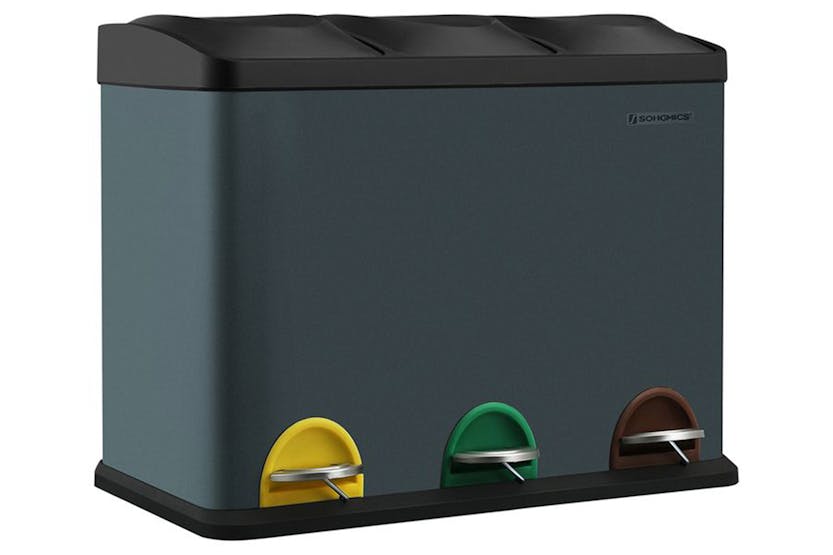 Songmics LTB45G Sorting Bin 3 x 15L | Grey Songmics LTB45G Sorting Bin 3 x 15L | Grey
