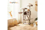 Feandrea PCT162M01 Cat Tree with Soft Cover | Light Brown Feandrea PCT162M01 Cat Tree with Soft Cover | Light Brown