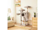 Feandrea PCT162M01 Cat Tree with Soft Cover | Light Brown Feandrea PCT162M01 Cat Tree with Soft Cover | Light Brown