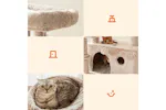 Feandrea PCT162M01 Cat Tree with Soft Cover | Light Brown Feandrea PCT162M01 Cat Tree with Soft Cover | Light Brown