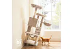 Feandrea PCT162M01 Cat Tree with Soft Cover | Light Brown Feandrea PCT162M01 Cat Tree with Soft Cover | Light Brown