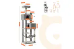 Feandrea PCT162W01 Scratching Post Cat Tree with Platforms Feandrea PCT162W01 Scratching Post Cat Tree with Platforms