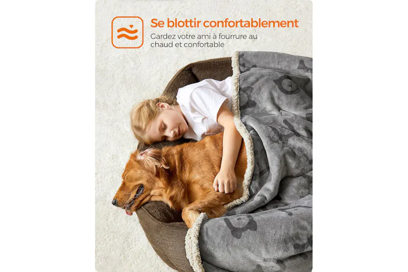 Feandrea PPB080G01 Waterproof Dog Blanket 80" x 60" Feandrea PPB080G01 Waterproof Dog Blanket 80" x 60"