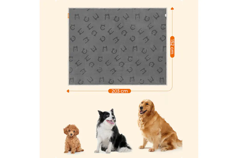 Feandrea PPB080G01 Waterproof Dog Blanket 80" x 60" Feandrea PPB080G01 Waterproof Dog Blanket 80" x 60"