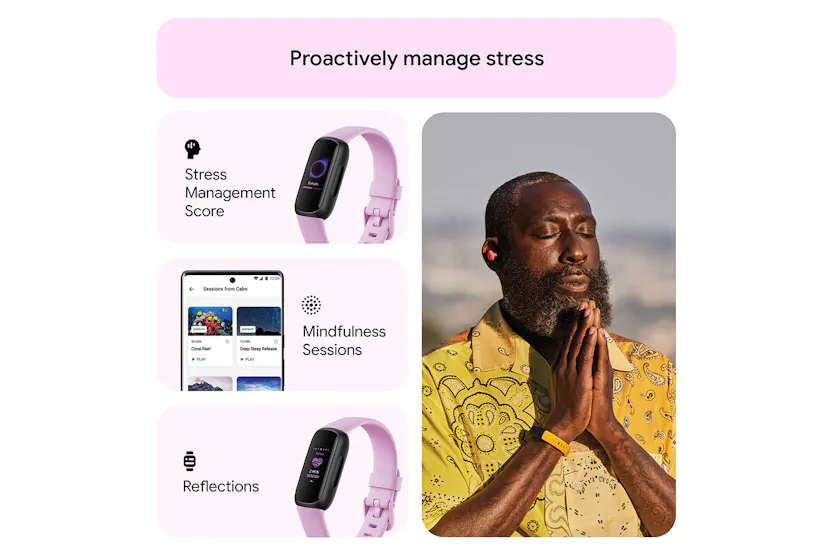 Fitbit Inspire 3 Fitness Tracker | Lilac Bliss Fitbit Inspire 3 Fitness Tracker | Lilac Bliss