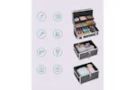 Songmics JHZ08BK Lockable Makeup Case Rolling Trolley Songmics JHZ08BK Lockable Makeup Case Rolling Trolley