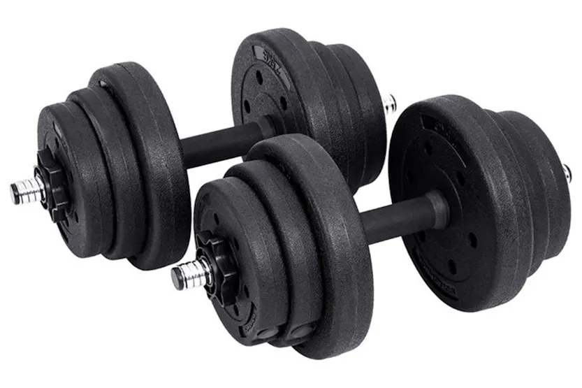 Songmics SYL20HBK Dumbbell Set with Connecting Steel Tube Songmics SYL20HBK Dumbbell Set with Connecting Steel Tube