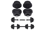 Songmics SYL20HBK Dumbbell Set with Connecting Steel Tube Songmics SYL20HBK Dumbbell Set with Connecting Steel Tube