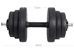 Songmics SYL20HBK Dumbbell Set with Connecting Steel Tube Songmics SYL20HBK Dumbbell Set with Connecting Steel Tube