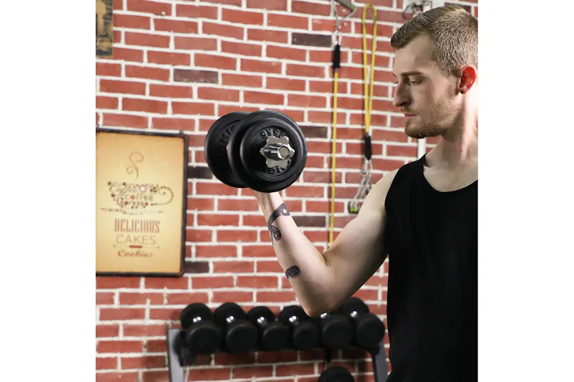 Songmics SYL20T Cast Iron Dumbbell | Black Songmics SYL20T Cast Iron Dumbbell | Black