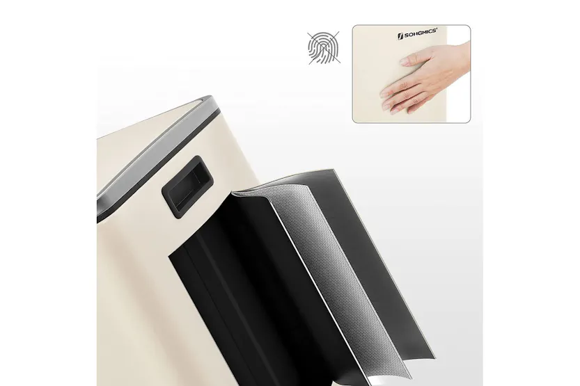 Songmics LTB060A01 Metallic 2 x 30L Bin Songmics LTB060A01 Metallic 2 x 30L Bin