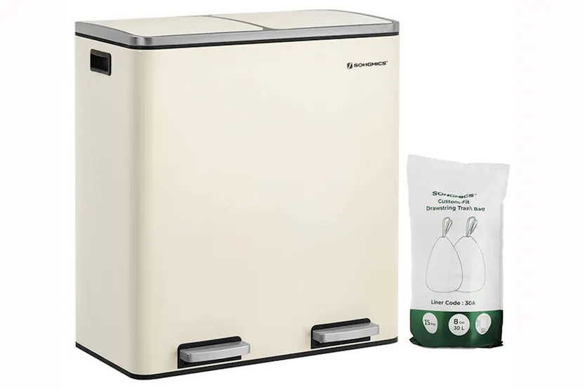 Songmics LTB060A01 Metallic 2 x 30L Bin Songmics LTB060A01 Metallic 2 x 30L Bin