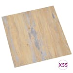 Vidaxl Self-adhesive Flooring Planks 55 Pcs Pvc 5.11 M² Brown Vidaxl Self-adhesive Flooring Planks 55 Pcs Pvc 5.11 M² Brown