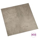 Vidaxl Self-adhesive Flooring Planks 55 Pcs Pvc 5.11 M² Grey Vidaxl Self-adhesive Flooring Planks 55 Pcs Pvc 5.11 M² Grey