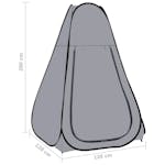 vidaXL 93070 Pop Up Shower Tent Grey vidaXL 93070 Pop Up Shower Tent Grey
