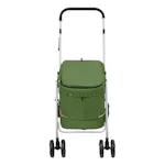 vidaXL 172204 Folding Dog Stroller Green 100x49x96cm Linen vidaXL 172204 Folding Dog Stroller Green 100x49x96cm Linen