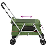 vidaXL 172204 Folding Dog Stroller Green 100x49x96cm Linen vidaXL 172204 Folding Dog Stroller Green 100x49x96cm Linen