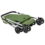 vidaXL 172204 Folding Dog Stroller Green 100x49x96cm Linen vidaXL 172204 Folding Dog Stroller Green 100x49x96cm Linen