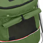 vidaXL 172204 Folding Dog Stroller Green 100x49x96cm Linen vidaXL 172204 Folding Dog Stroller Green 100x49x96cm Linen