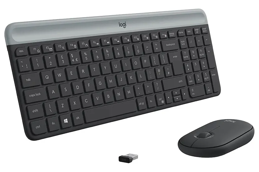 Logitech Wireless Desktop MK470 Slim Combo Keyboard & Mouse Logitech Wireless Desktop MK470 Slim Combo Keyboard & Mouse