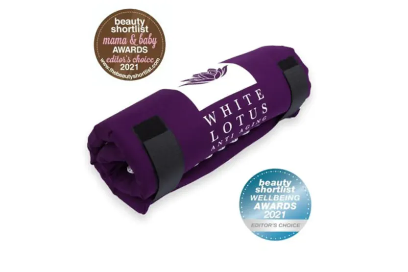 White Lotus Pr14 Memory Foam Acupressure Mat | Purple White Lotus Pr14 Memory Foam Acupressure Mat | Purple