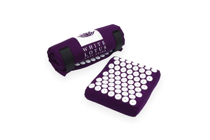 White Lotus Pr18 Memory Foam Acupressure Pillow | Purple White Lotus Pr18 Memory Foam Acupressure Pillow | Purple