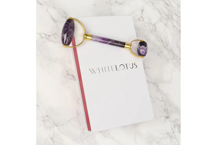 White Lotus PR250 Double Headed Amethyst Roller White Lotus PR250 Double Headed Amethyst Roller