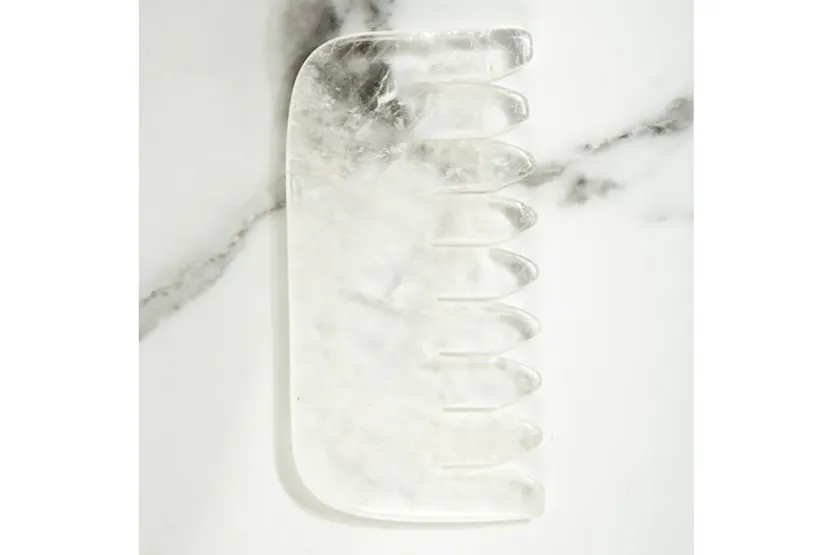 White Lotus PR242 Clear Quartz Crystal Comb White Lotus PR242 Clear Quartz Crystal Comb
