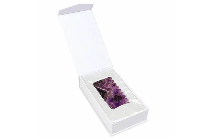 White Lotus PR241 Amethyst Crystal Comb White Lotus PR241 Amethyst Crystal Comb
