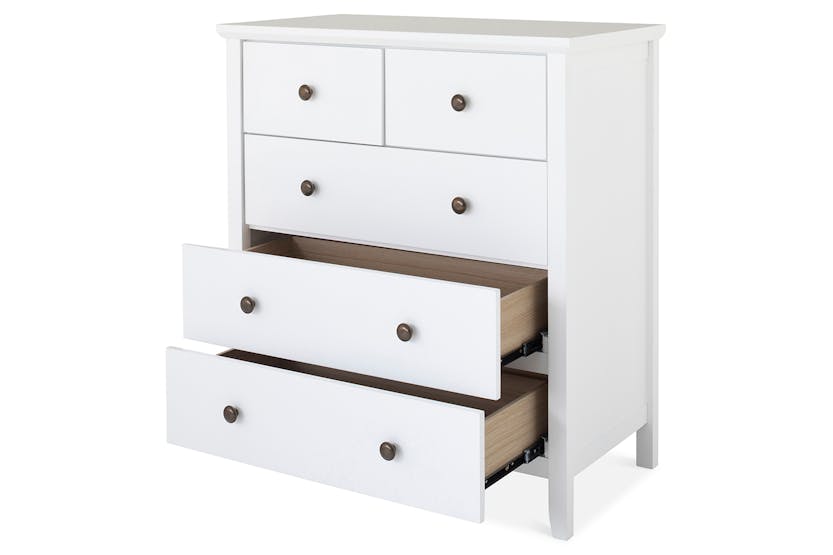 Ezra Chest Of Drawer | 5 Drawer | White Ezra Chest Of Drawer | 5 Drawer | White