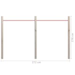 vidaXL 3059952 Garden Tumble Bar 272x170cm Impregnated Pinewood And Steel vidaXL 3059952 Garden Tumble Bar 272x170cm Impregnated Pinewood And Steel