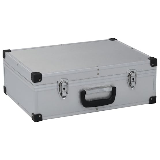 vidaXL 91846 Tool Suitcase 46x33x16cm Silver Aluminium vidaXL 91846 Tool Suitcase 46x33x16cm Silver Aluminium