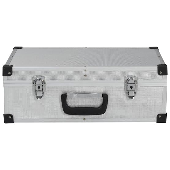 vidaXL 91846 Tool Suitcase 46x33x16cm Silver Aluminium vidaXL 91846 Tool Suitcase 46x33x16cm Silver Aluminium