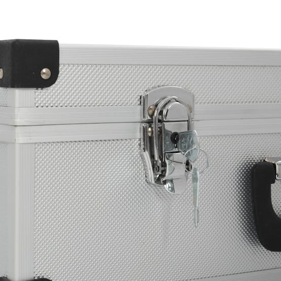 vidaXL 91846 Tool Suitcase 46x33x16cm Silver Aluminium vidaXL 91846 Tool Suitcase 46x33x16cm Silver Aluminium