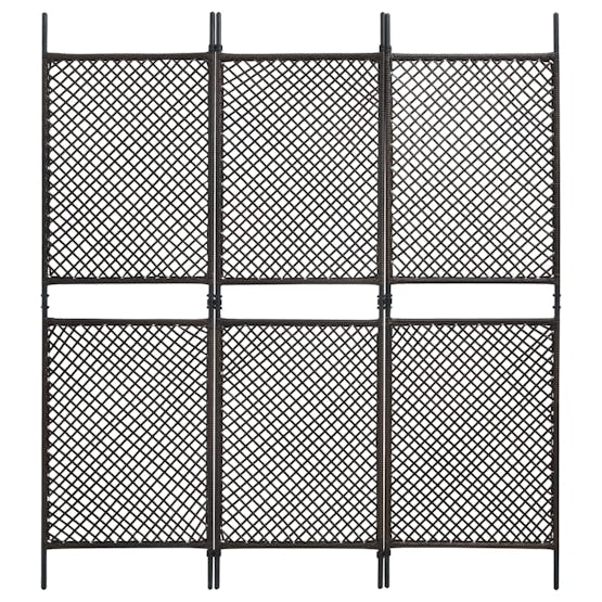 vidaXL 3072530 Fence Panel Poly Rattan 1.8x2 M Brown vidaXL 3072530 Fence Panel Poly Rattan 1.8x2 M Brown