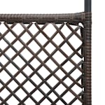 vidaXL 3072530 Fence Panel Poly Rattan 1.8x2 M Brown vidaXL 3072530 Fence Panel Poly Rattan 1.8x2 M Brown