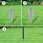 vidaXL 145765 Euro Fence Steel 25x1.7 M Green vidaXL 145765 Euro Fence Steel 25x1.7 M Green