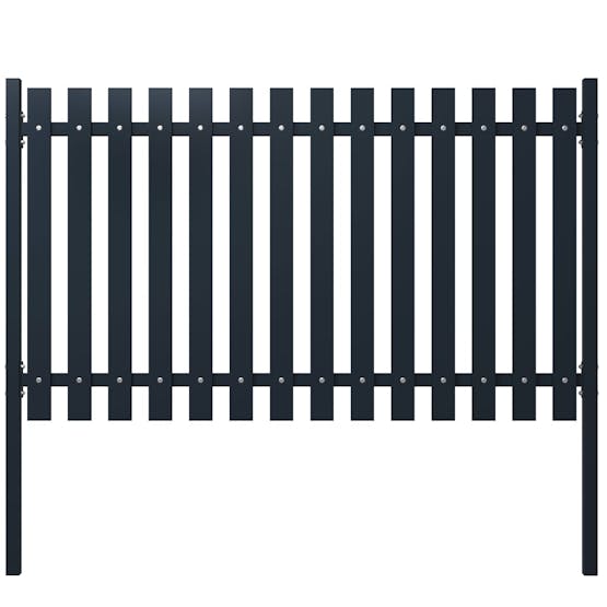vidaXL 146470 Fence Panel Anthracite 174.5x75cm Powder-coated Steel vidaXL 146470 Fence Panel Anthracite 174.5x75cm Powder-coated Steel