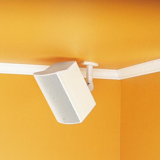 Sanus Tilt and Swivel Wall Mount for Satellite Speakers | White Sanus Tilt and Swivel Wall Mount for Satellite Speakers | White