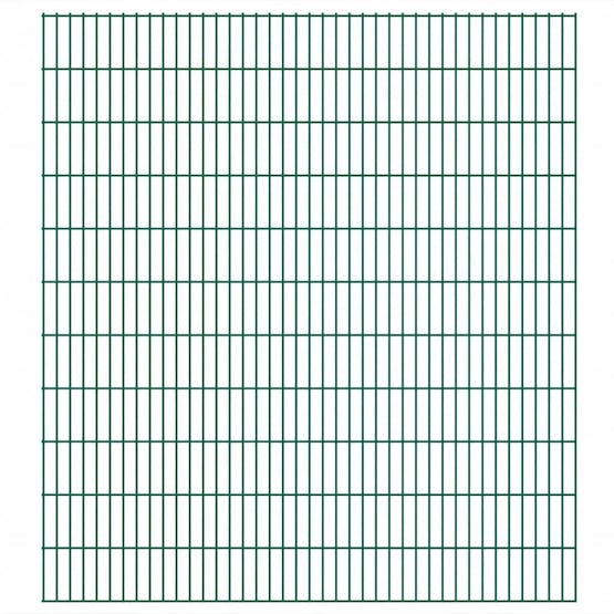 vidaXL 273034 2d Garden Fence Panel & Posts 2008x2230mm 2 M Green vidaXL 273034 2d Garden Fence Panel & Posts 2008x2230mm 2 M Green