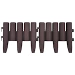 vidaXL 48620 Lawn Edgings 36 Pcs Brown 10 M Pp vidaXL 48620 Lawn Edgings 36 Pcs Brown 10 M Pp