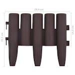 vidaXL 48620 Lawn Edgings 36 Pcs Brown 10 M Pp vidaXL 48620 Lawn Edgings 36 Pcs Brown 10 M Pp