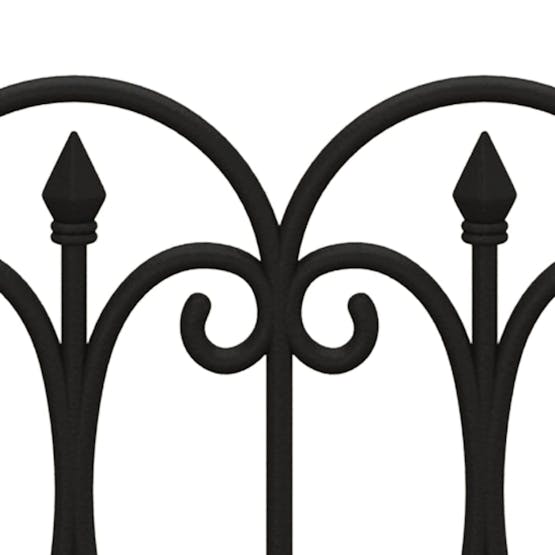 vidaXL 318293 Lawn Edgings 17 Pcs Black 10 M Pp vidaXL 318293 Lawn Edgings 17 Pcs Black 10 M Pp