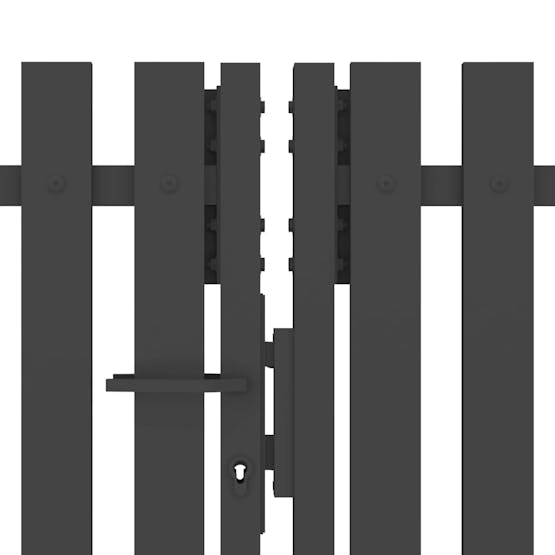 vidaXL 146335 Garden Fence Gate Steel 4x1.7 M Anthracite vidaXL 146335 Garden Fence Gate Steel 4x1.7 M Anthracite