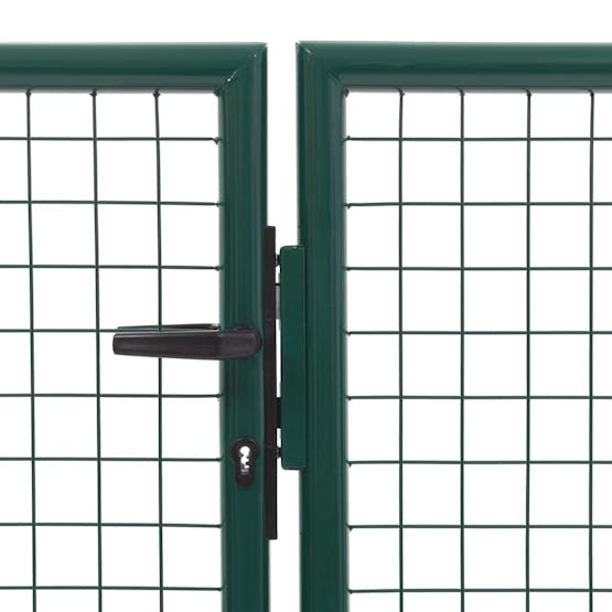 vidaXL 144306 Garden Gate Steel 350x125cm Green vidaXL 144306 Garden Gate Steel 350x125cm Green