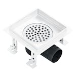 vidaXL 146001 Shower Drain Checker 15x15cm Stainless Steel vidaXL 146001 Shower Drain Checker 15x15cm Stainless Steel