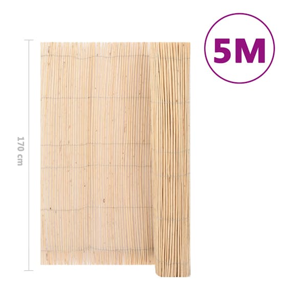 vidaXL 147746 Willow Fence 5x1.7 M vidaXL 147746 Willow Fence 5x1.7 M