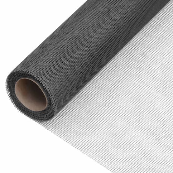 vidaXL 150857 Mesh Screen Fiberglass 60x2000cm Black vidaXL 150857 Mesh Screen Fiberglass 60x2000cm Black